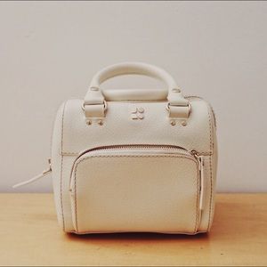 classic kate spade white handbag